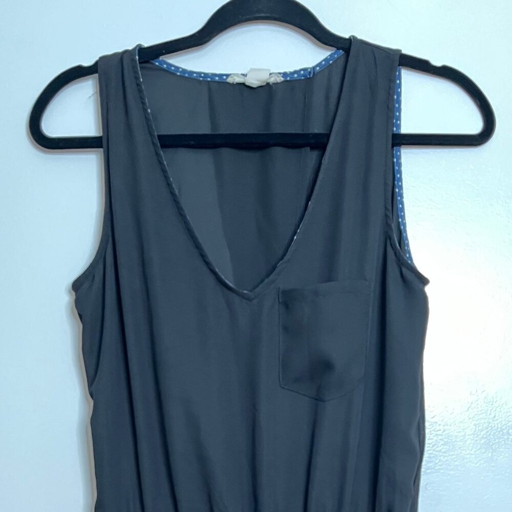 Vintage, Size M Black Sleeveless Short Romper, Size Small